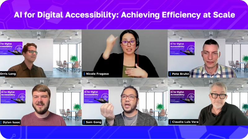 AI for Digital Accessibility: Achieving Efficiency at Scale
